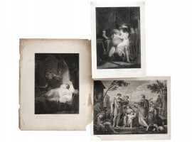 ANTIQUE ENGLISH SHAKESPEARE DRAMATIC WORK PRINTS