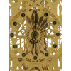 GOTHIC BRASS MANTEL CLOCK BY HERMLE IN GLASS DOME PIC-5