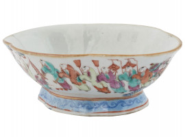 ANTIQUE CHINESE PORCELAIN HAND PAINTED BOWL