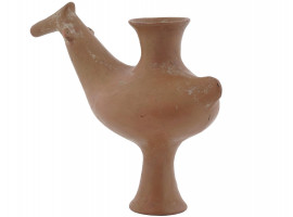 ANCIENT NEAR EASTERN AMLASH POTTERY ANIMAL VESSEL