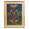 ANTIQUE TIBETAN BUDDHA W CONSORT THANGKA PAINTING PIC-0