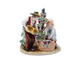 POTSCHAPPEL GERMAN PORCELAIN FIGURINE WINE MAKERS