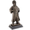 RUSSIAN BRONZE COSSACK SCULPTURE AFTER LANCERAY PIC-0