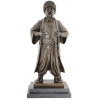 RUSSIAN BRONZE COSSACK SCULPTURE AFTER LANCERAY PIC-1