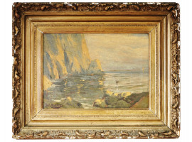 AMERICAN SEA SCAPE OIL PAINTING BY PAUL ANDERSON