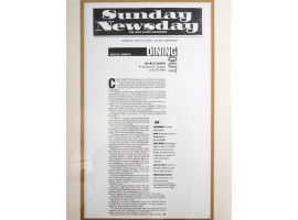 DIZZY GILLESPIE POSTER AND SUNDAY NEWSDAY CUT OUT