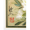 CHINESE WATERCOLOR PAINTING OF A BIRD AND FLOWERS PIC-2