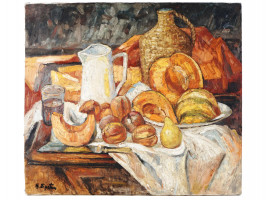 MID CENT STILL LIFE OIL PAINTING BY HENRI EPSTEIN