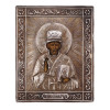 RUSSIAN ICONS OF SAINTS IN SILVER REPOUSSE OKLAD PIC-3