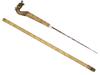 VINTAGE ORIENTAL ASIAN DRAGON SWORD CANE PIC-1