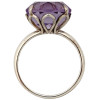 STERLING SILVER TIFFANY CO AMETHYST STONE RING PIC-1