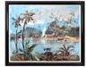 JUDAICA AMERICAN PALM OIL PAINTING BY MORRIS KATZ PIC-0