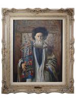 JUDAICA MALE OIL PAINTING AFTER ISIDOR KAUFMANN