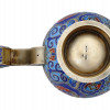 RUSSIAN GILT SILVER ENAMEL KOVSH WITH A PLAQUE PIC-2
