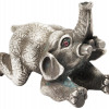 RUSSIAN 84 SILVER RUBY EYES FIGURINE OF ELEPHANT PIC-2