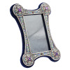 RUSSIAN SILVER AND CLOISONNE ENAMEL PHOTO FRAME PIC-0