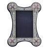 RUSSIAN SILVER AND CLOISONNE ENAMEL PHOTO FRAME PIC-2