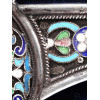 RUSSIAN SILVER AND CLOISONNE ENAMEL PHOTO FRAME PIC-4