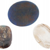 ANCIENT ROMAN GLASS, ALABASTER AND BASALT CAMEOS PIC-1