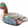 HAND PAINTED CARVED WOODEN DUCK DECOY PIC-1