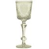RUSSIAN IMPERIAL ETCHED AND CUT GLASS WINE GOBLET PIC-0