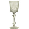 RUSSIAN IMPERIAL ETCHED AND CUT GLASS WINE GOBLET PIC-1