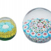 MILLEFIORI HAND MADE MURANO GLASS PAPER WEIGHTS PIC-0