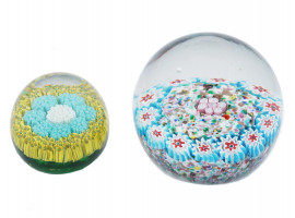 MILLEFIORI HAND MADE MURANO GLASS PAPER WEIGHTS