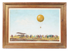 AUSTRIAN MONTGOLFIERE BALLOON PAINTING BY HERMANN