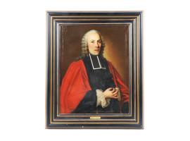 ANTIQUE ENGLISH PORTRAIT OF A JUDGE OIL PAINTING