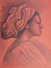 MEXICAN AFRO PORTRAIT LITHOGRAPH BY RAUL ANGUIANO PIC-1