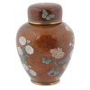 ANTIQUE JAPANESE CLOISONNE GOLDSTONE GINGER JARS PIC-1