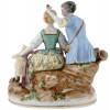 GERMAN PASTORAL ROCOCO PORCELAIN COUPLE FIGURINE PIC-1