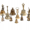 COLLECTION OF VINTAGE DECORATIVE HAND BELLS PIC-0