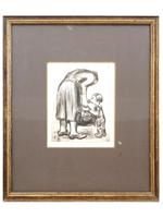 GERMAN ETCHING MOTHER AND CHILD BY KATHE KOLLWITZ