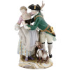 ANTIQUE GERMAN MEISSEN ROCOCO PORCELAIN FIGURINE PIC-0