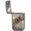 RUSSIAN SILVER MATCH HOLDER WITH GOLD DATE 1892 PIC-2
