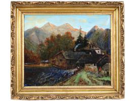 RUSSIAN LANDSCAPE PAINTING BY ANDREI SHILDER