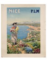 ADVERTISING POSTER PAINTING NICE BY PIERRE COMBA