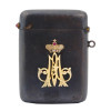 IMPERIAL RUSSIAN GUNMETAL MATCH SAFE WITH RUBIES PIC-1