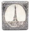 RUSSIAN NIELLO SILVER EIFFEL TOWER CIGARETTE CASE PIC-1