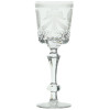 RUSSIAN IMPERIAL ETCHED AND CUT GLASS WINE GOBLET PIC-1