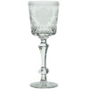 RUSSIAN IMPERIAL ETCHED AND CUT GLASS WINE GOBLET PIC-0