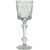 RUSSIAN IMPERIAL ETCHED AND CUT GLASS WINE GOBLET PIC-1