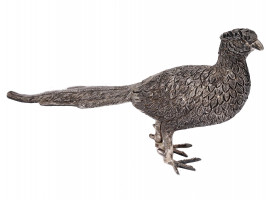 MID CENT STERLING SILVER PHEASANT BIRD FIGURINE