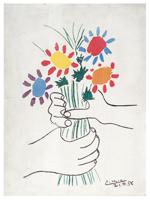 SPANISH FLOWERS PRINT ON CANVAS BY PABLO PICASSO