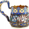 LARGE RUSSIAN SILVER CLOISONNE ENAMEL CUP PIC-0