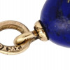 RUSSIAN GOLD LAPIS LAZULI DIAMOND EGG PENDANT PIC-4