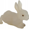 RUSSIAN HAND CARVED CHALCEDONY FIGURINE OF RABBIT PIC-0