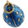 RUSSIAN SILVER ENAMEL SAGITTARIUS EGG PENDANT PIC-3